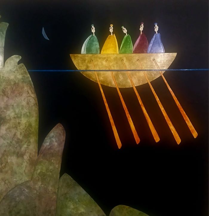 Segnalibro illustrato in “Microliti” di Paul Celan, Mondadori, Lo specchio,&nbsp;2020